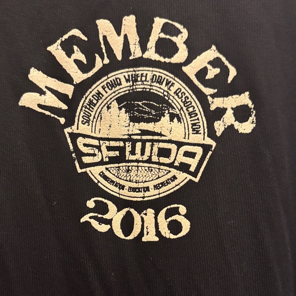 SFWDA Sport-Tek Black Tee with Gold Member Emblem 2016 size 2XL